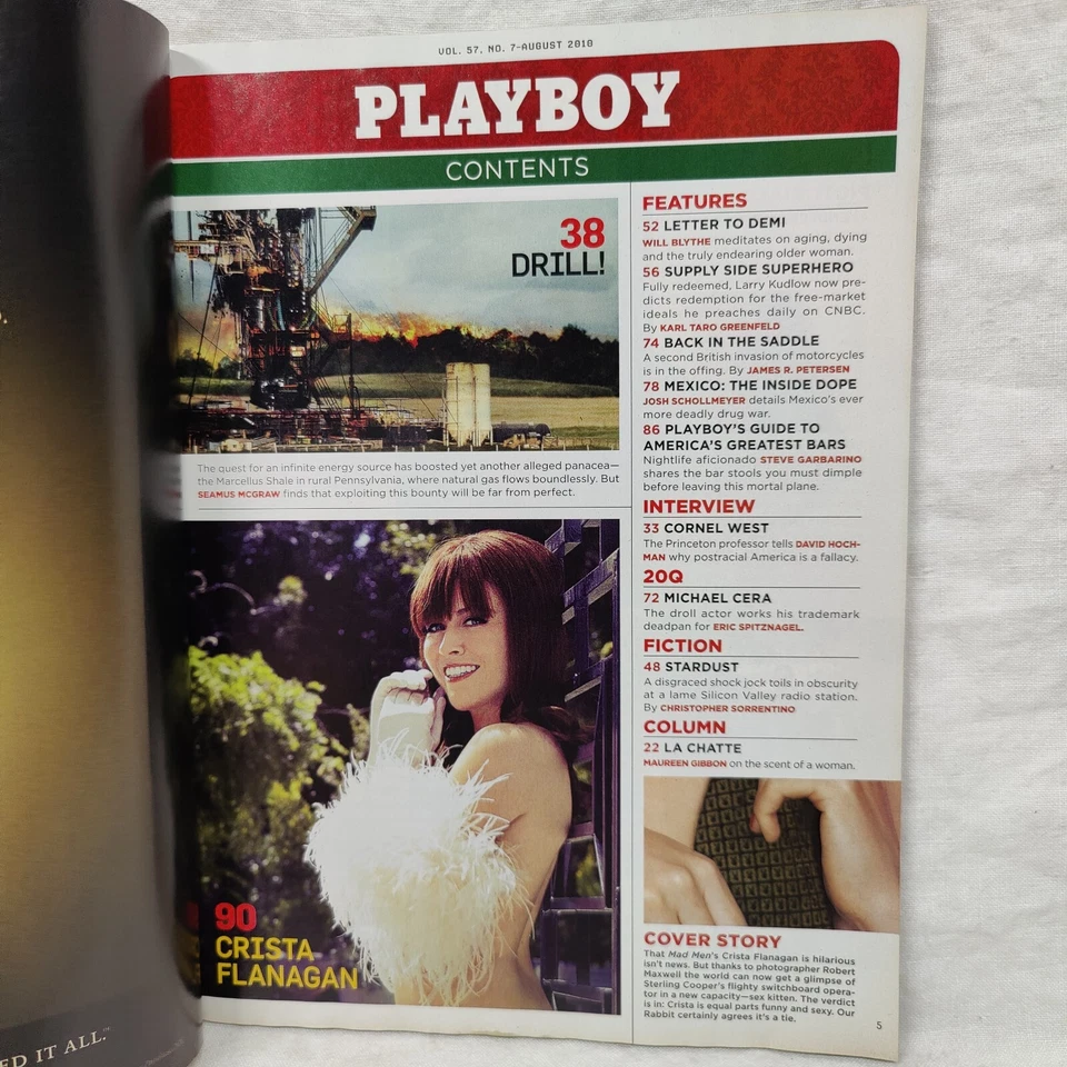 Vintage Playboy Magazine August 2010 - Excellent Condition - Mint Centerfold - Image 3 of 4