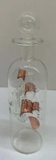 Decorative Bottle Glass Boat Inside Craft Hand Made (8'')