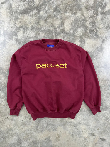 Carhartt W.I.P x PACCBET Burgundy Red Embroidered 