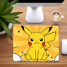 Pok mon Pickachu Inspired Custom Mouse Pad