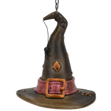 Tree Buddees Spooky Witch Hat with Spider Halloween Ornament Creepy Decoration