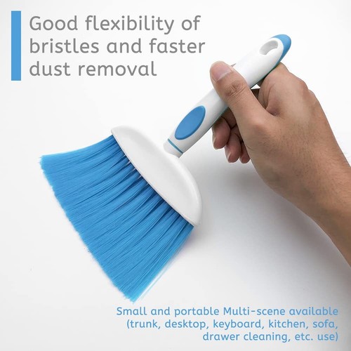 Mini Dustpan and Brush Set Small Hand Broom and Dust Pan for Desk Table Kitchen - Picture 3 of 7