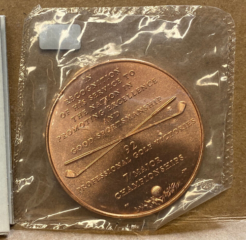 ARNOLD PALMER US MINT MEDAL BRONZE 1.5" 354 - Picture 2 of 2