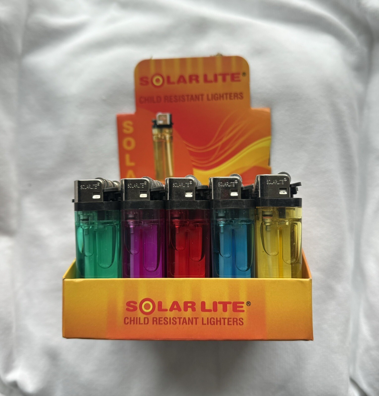 100 Disposable Lighters - Multi-Pack, Bulk, Pocket Size, Flame, Cigarette, Camp