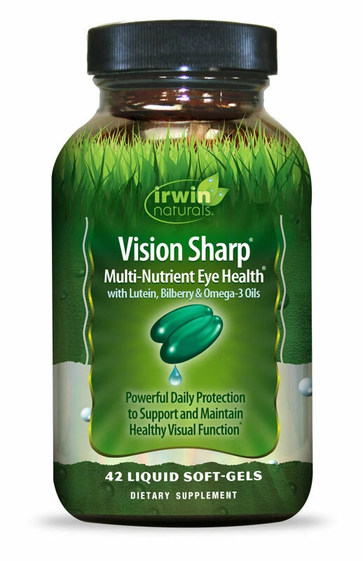 Irwin Naturals Vision Sharp suplemento multi-nutriente para la salud ocular con estuche para píldoras Foto 2 de 3