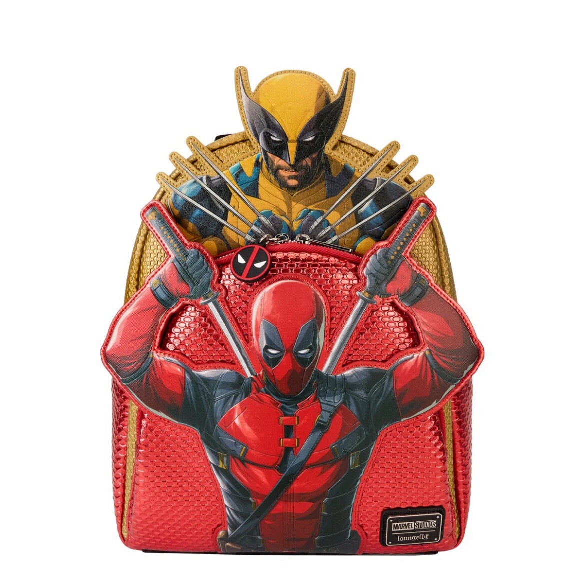 NWT Loungefly Deadpool Wolverine Marvel Iconic Backpack HTF DEADPOOL-AND-WOLVERINE-038.jpg main image 2
