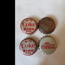 Coca-Cola Coke Unused Bottle Caps - Lot Of 4
