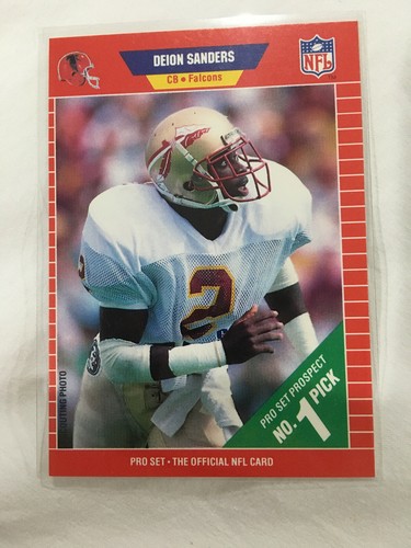 DEION SANDERS ROOKIE 1989 PRO SET ALTANTA FALCONS RC FOOTBALL CARD EBay