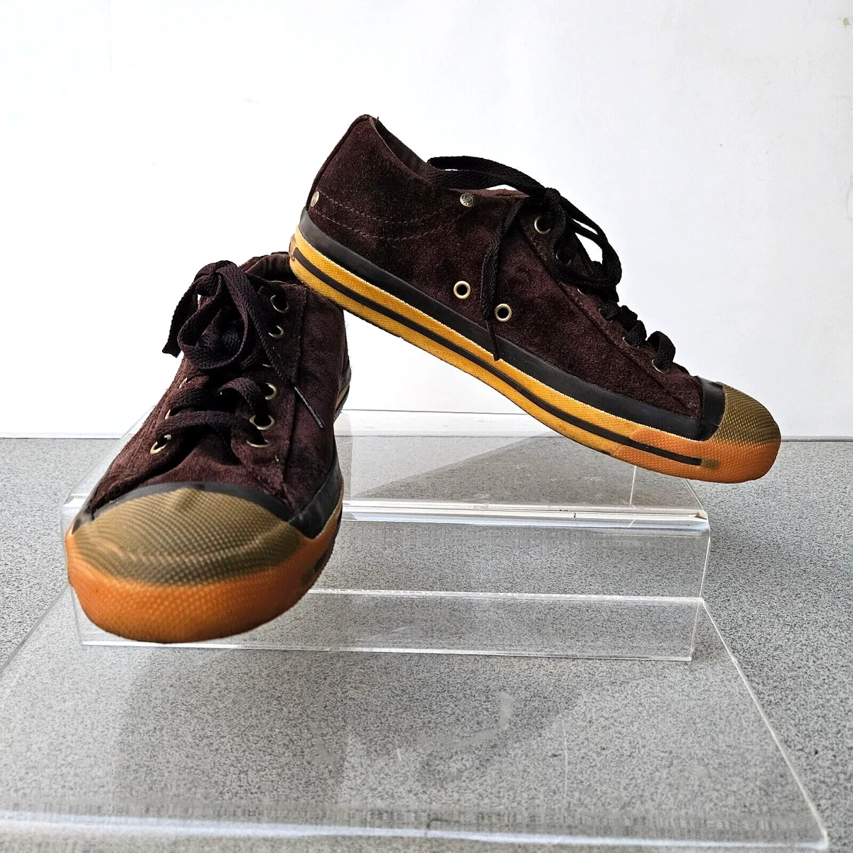 DIESEL Boys Suede Shoes Magnete Exposure Brown Low Top Sneakers eBay