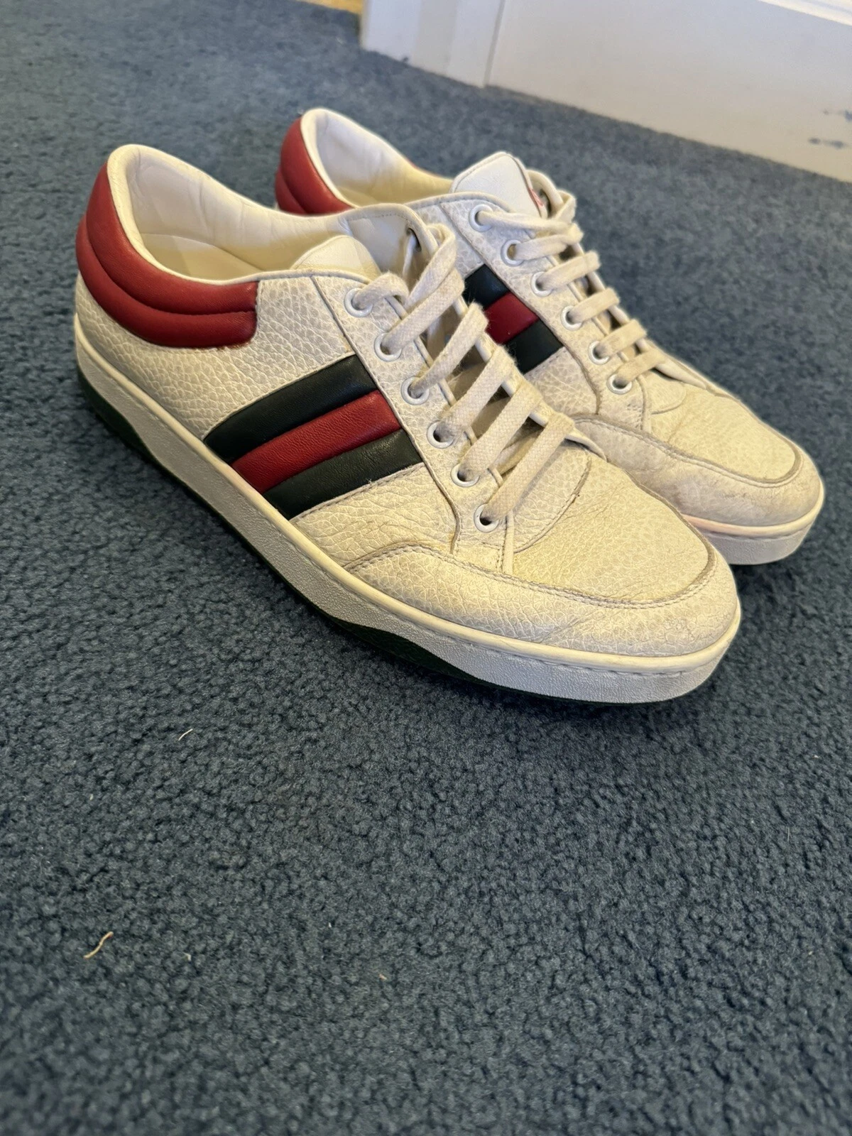 Gucci Ronnie Sneaker White Leather Size 7G
