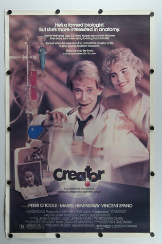 Creator 1985 Rolled Single Sided Original Movie Poster 27" x 41"