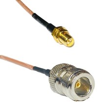 RG316 RP-SMA FEMALE to N FEMALE RF Cable Rapid-SHIP LOT