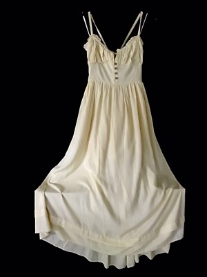 Urban Outfitters Cream Combo Cotton Blend Maxi L Dress NWT | eBay