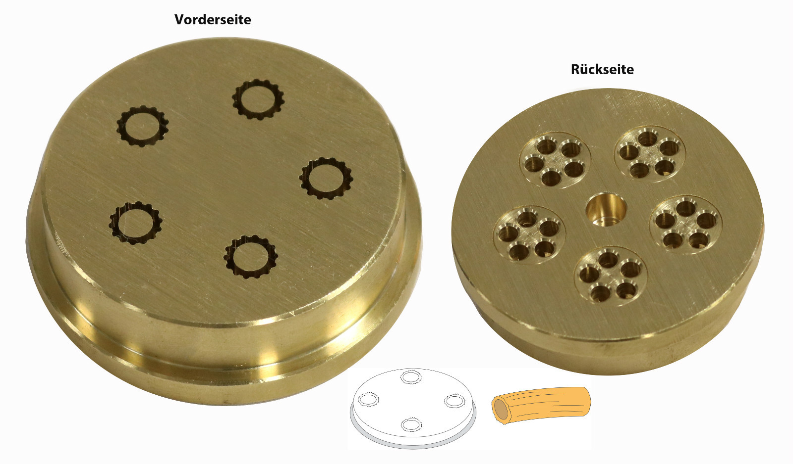 Pasta Matrize Maccheroni Ø 5,7 cm Nudelmaschinen MPF 2,5 N / MPF 4 N Gastlando