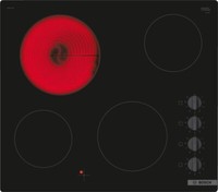 Bosch PKE611CA3E Serie 2 Electric Ceramic Hob with 4 Hob Zones and Side Controls