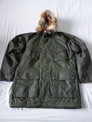 barbour international steve mcqueen newport wax parka jacket