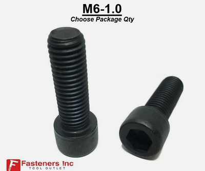 #ad M6 1.0 Metric Socket Head Allen Cap Screw 12.9 Black Oxide DIN 912 $272.58