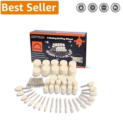100PCS Dremel Buffing Wheels - Perfect for Polishing Jewelry, Glass & Metal