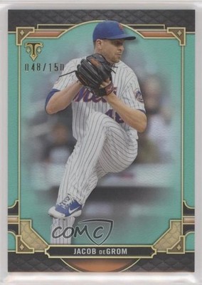 2022 Topps Triple Threads Aquamarine 48/150 Jacob deGrom #70 e9k