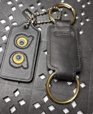 Black Coach Key Separator Keychain And Hangtag