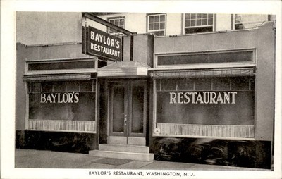 Washington NJ Restaurant Eagle Post Card View Co. c1940s-50s Vintage Postcard