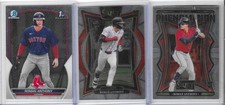 Roman Anthony RC Lot of (3) with 2023 Bowman Chrome 1st  RC (#BCP-71) & 2 others