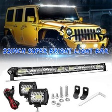 22inch Led Light Bar Spot Flood Combo 4inch Pods Offroad For Jeep Truck Wiring 22inch Led Light Bar Spot Flood Combo 4inch Pods Offroad For Jeep Truck Wiring