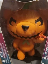 Deddy Bears “Squash” Vinyl Mini Figure – Pumpkin Jack-O’-Lantern Collectible NIB