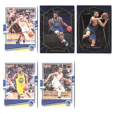 8x Golden State Warriors Basketball Card Group Donruss, Panini Select - Blue Set
