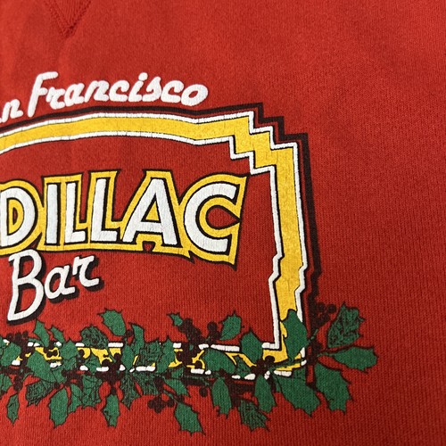 Sudadera De Colección San Francisco Cadillac Bar Feliz NavidaD Talla Grande Red Hanes - Imagen 9 de 21