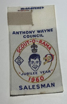 Anthony Wayne  Council 1960 Woven SOR     Boy  Scout Patch BW9