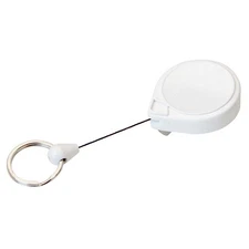 KEY-BAK 0053-005 White MiniBak Split Ring Standard Clip 6YLN6