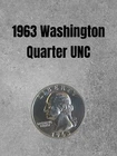 1963 Washington 25C Silver Proof  Quarter Coin (Philadelphia)