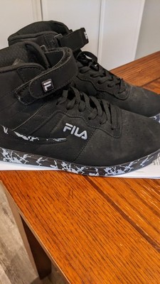 FILA MSRP $85.99 VULC 13 MEN'S BLACK MID PLUS HI TOP SNEAKERS SIZE 10.5
