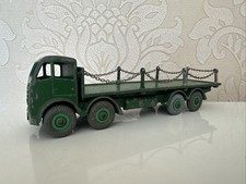 DINKY 505 GREEN FODEN FLAT TRUCK LORRY with CHAINS