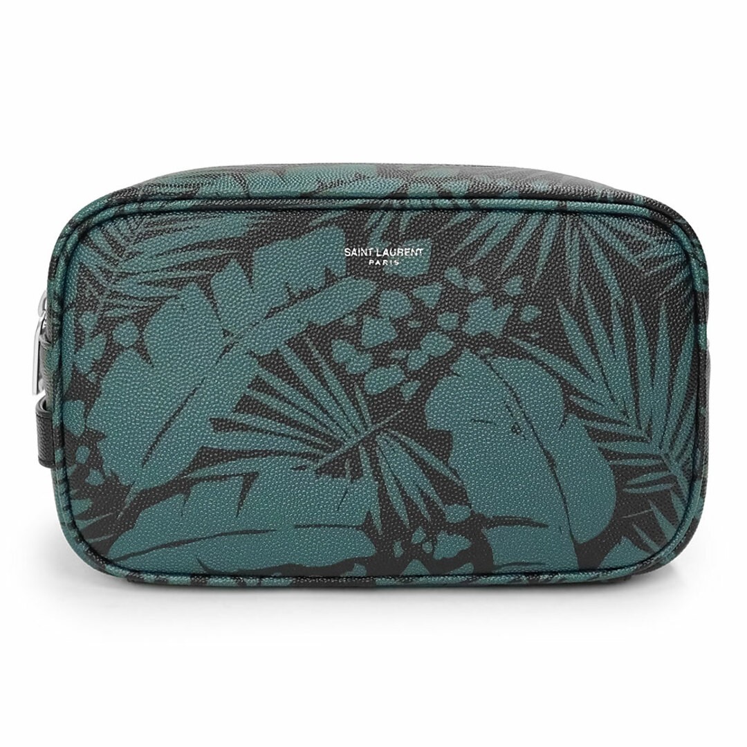 Saint Laurent Paris piccola custodia toelettatura marsupio grana pelle goffrata barboncino