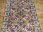 Turkish Oushak Rug, Multicolored Handmade Bohemian Bokara Design Rug 3x5 Ft — photo 7