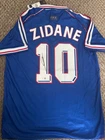 Zinedine Zidane Signed France #10 Soccer Jersey World Cup 98 Beckett BAS COA