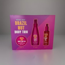 Trader Joe's Brazil Nut Body Trio Set Body Butter, Body Mist, Body Oil - New