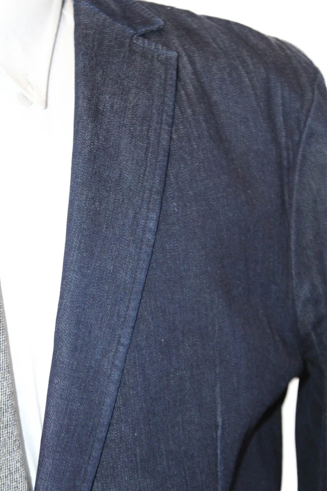 Blazer vaquero manga larga azul talla 42 John Varvatos Star EE. UU. para hombre talla 42 Foto 2 de 4