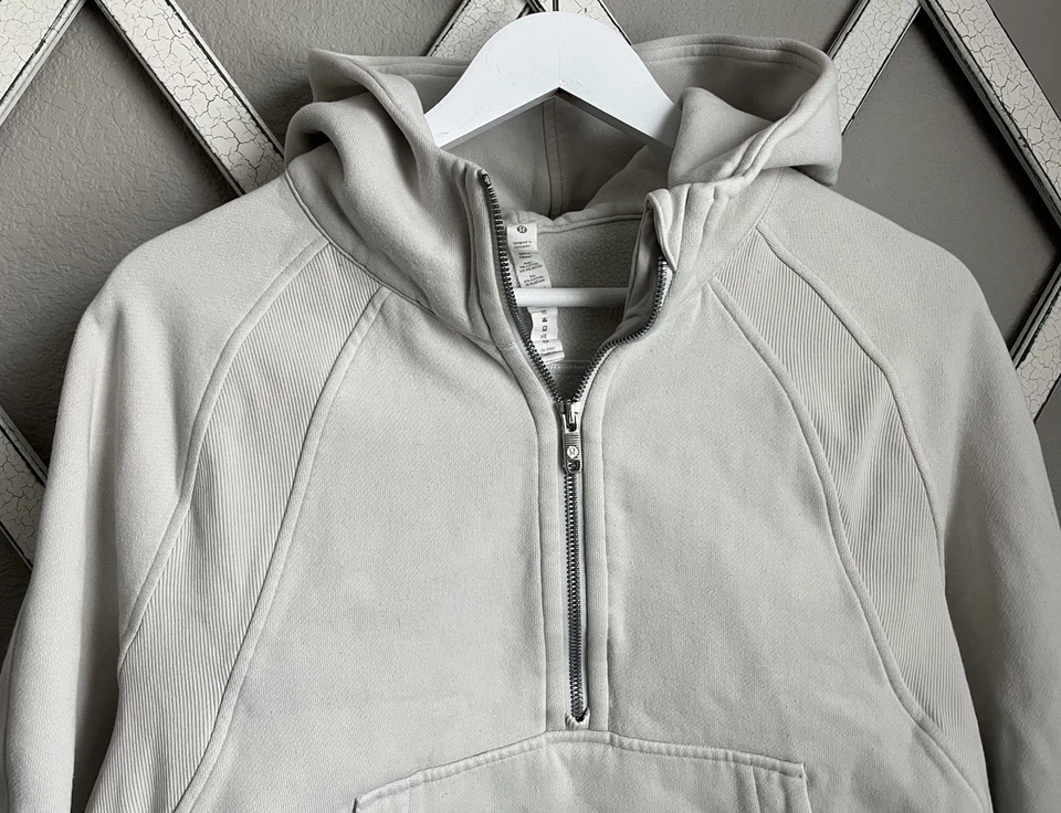 Sudadera con capucha para mujer Lululemon M/L de gran tamaño media cremallera Foto 2 de 4