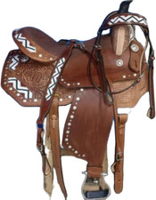 Horse Saddle Barrel Racing Leather Western Racer Handmade Equestrian Trail Tack
