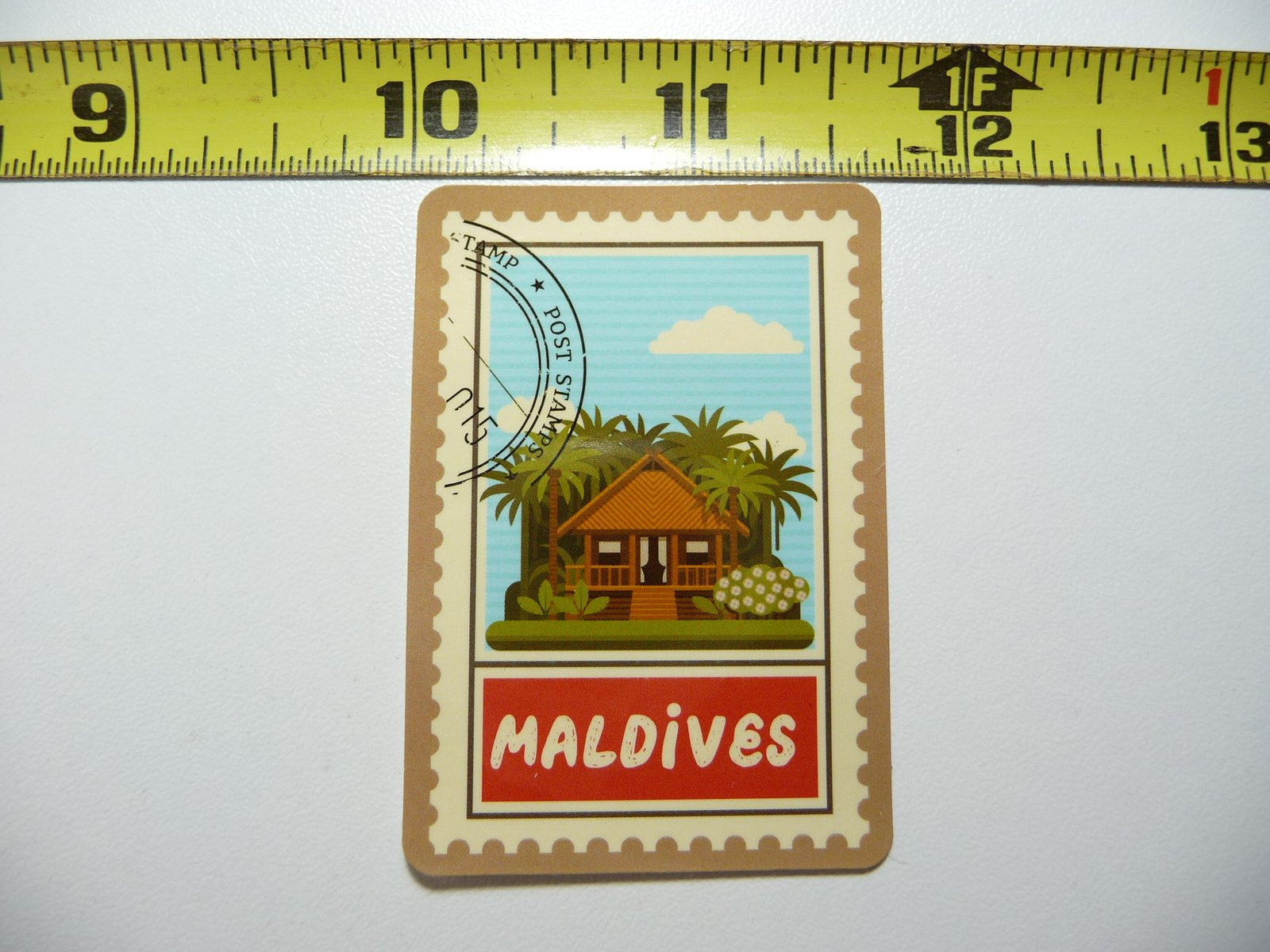 Maldives Beach House Sticker Decal for World Travel Enthusiasts