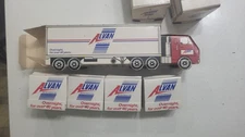 Lot 3 Alvan Motor Freight Truck Matchbook Displays w/ Unused Matches Vintage