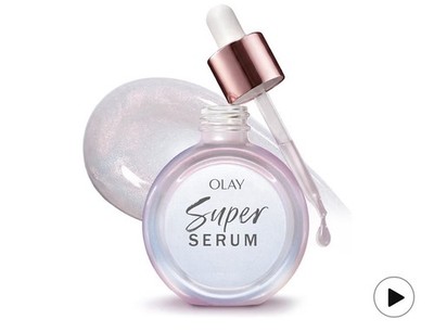 Olay Super Serum Hydrating Face Serum Niacinamide Vitamin C E AHA