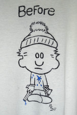 Vintage Calvin and Hobbes T Shirt Large 90s Cartoon Comics Single Stitch Tee USA