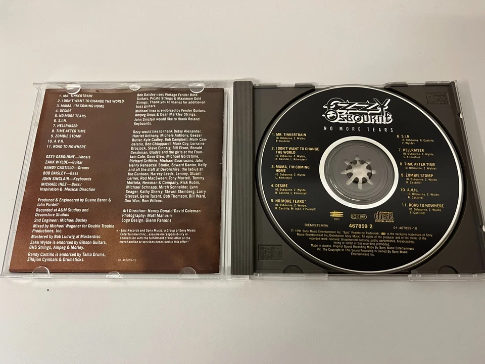 Ozzy Osbourne – No More Tears - CD © 1991 - Bild 2 von 3