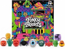 Needoh New Funky Frights Halloween Advent Calendar 13 Days, Spooky Squishy Slow
