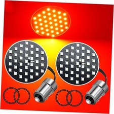 1156 Rear Turn Signals Light Bulbs Red,2'' Bullet Brake Light for Motorcycle.