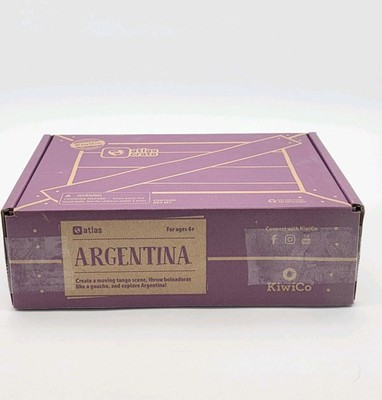 KiwiCo Kiwi Co. Atlas Crate ''Argentina'' Kit Build Craft Explore, 6+ New Open Box